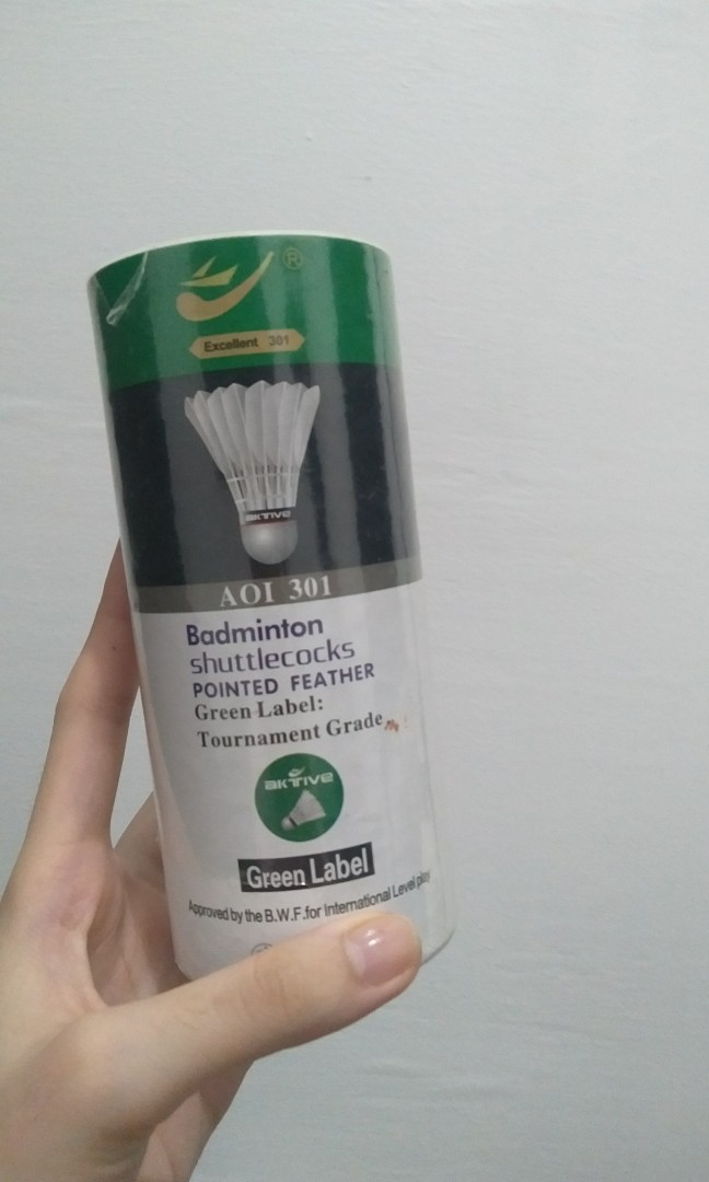 2pcs Badminton shuttlecocks tournament grade green label ...