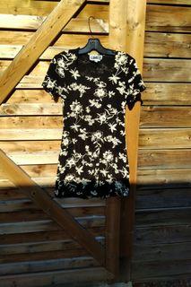 BNWOT black floral dress