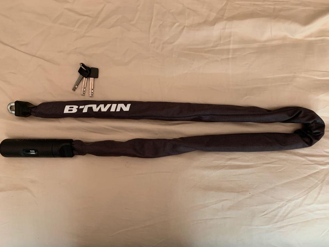 Btwin Bike Chain Lock 520 Sports Equipment Bicycles Parts