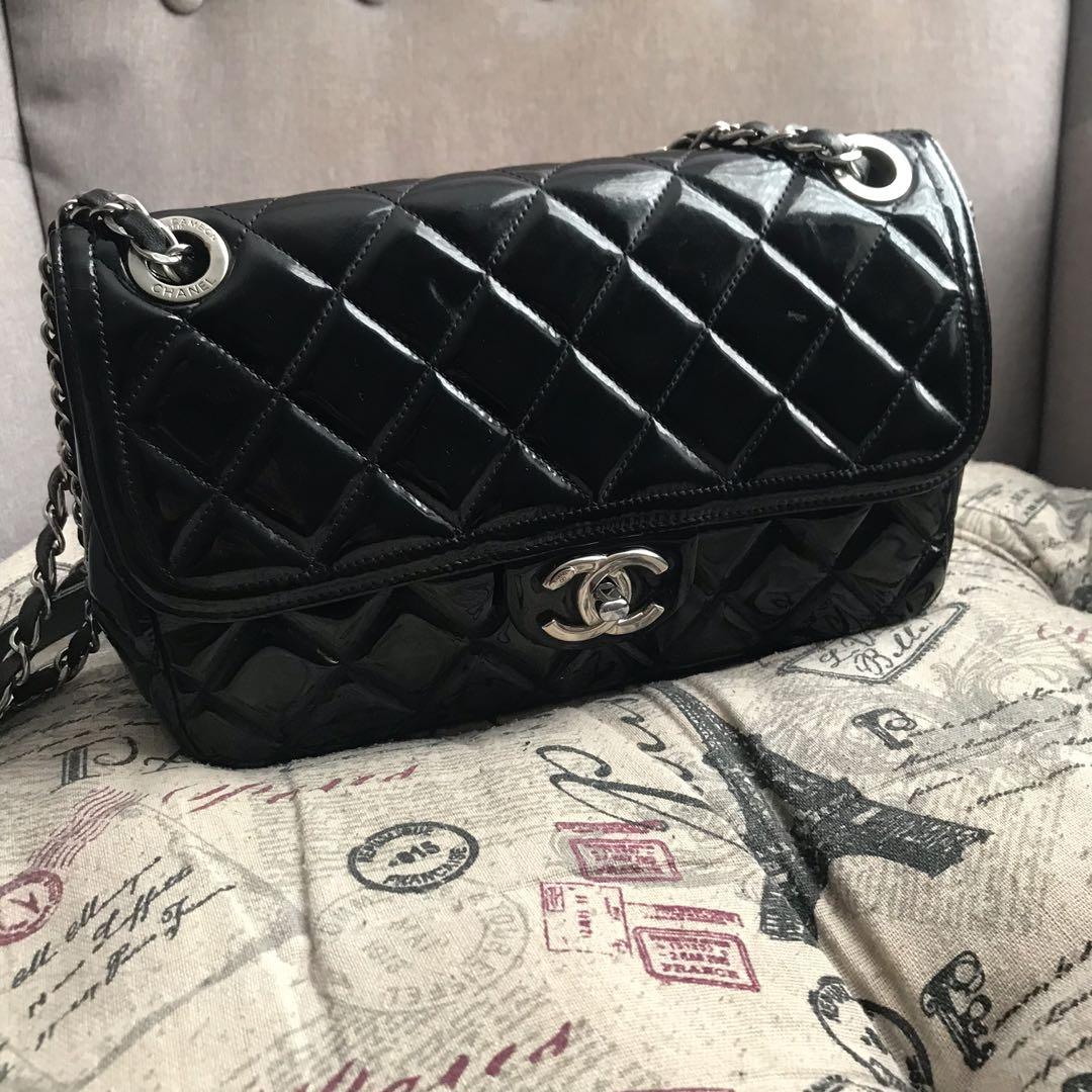 Black Patent Leather Handbag Small Black Purse Vintage | Etsy | Patent  leather handbags, Black purses, Small black purse