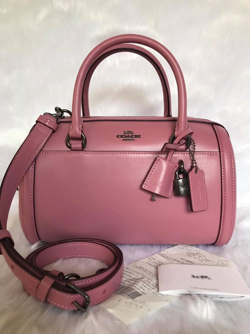 Coach Zoe barrel satchel, Luxury, Bags & Wallets on Carousell