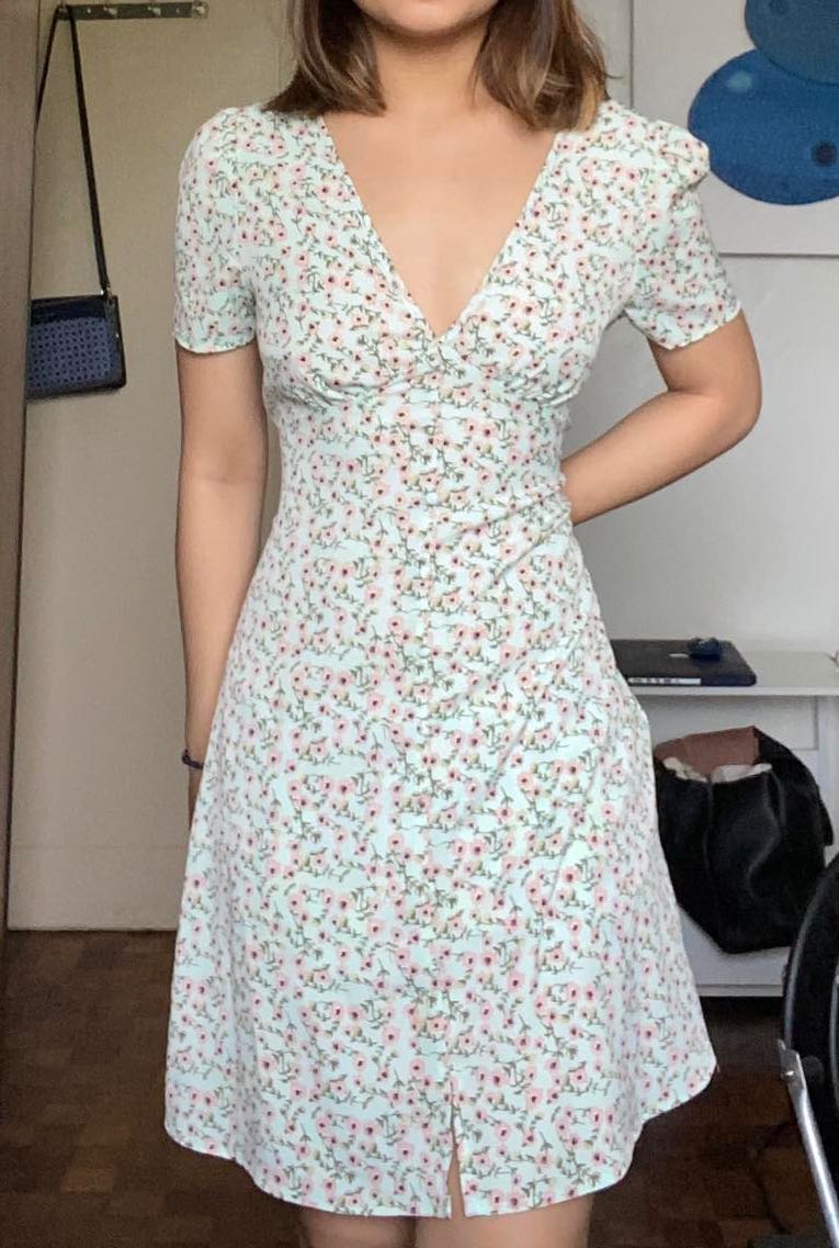 Cotton on floral shop dress
