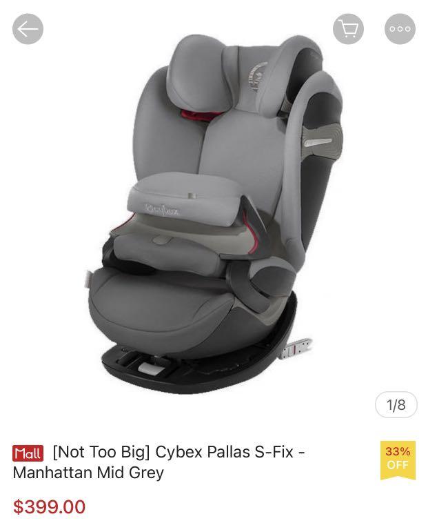 Cybex Pallas s fix Manhattan grey Babies Kids Going Out Car