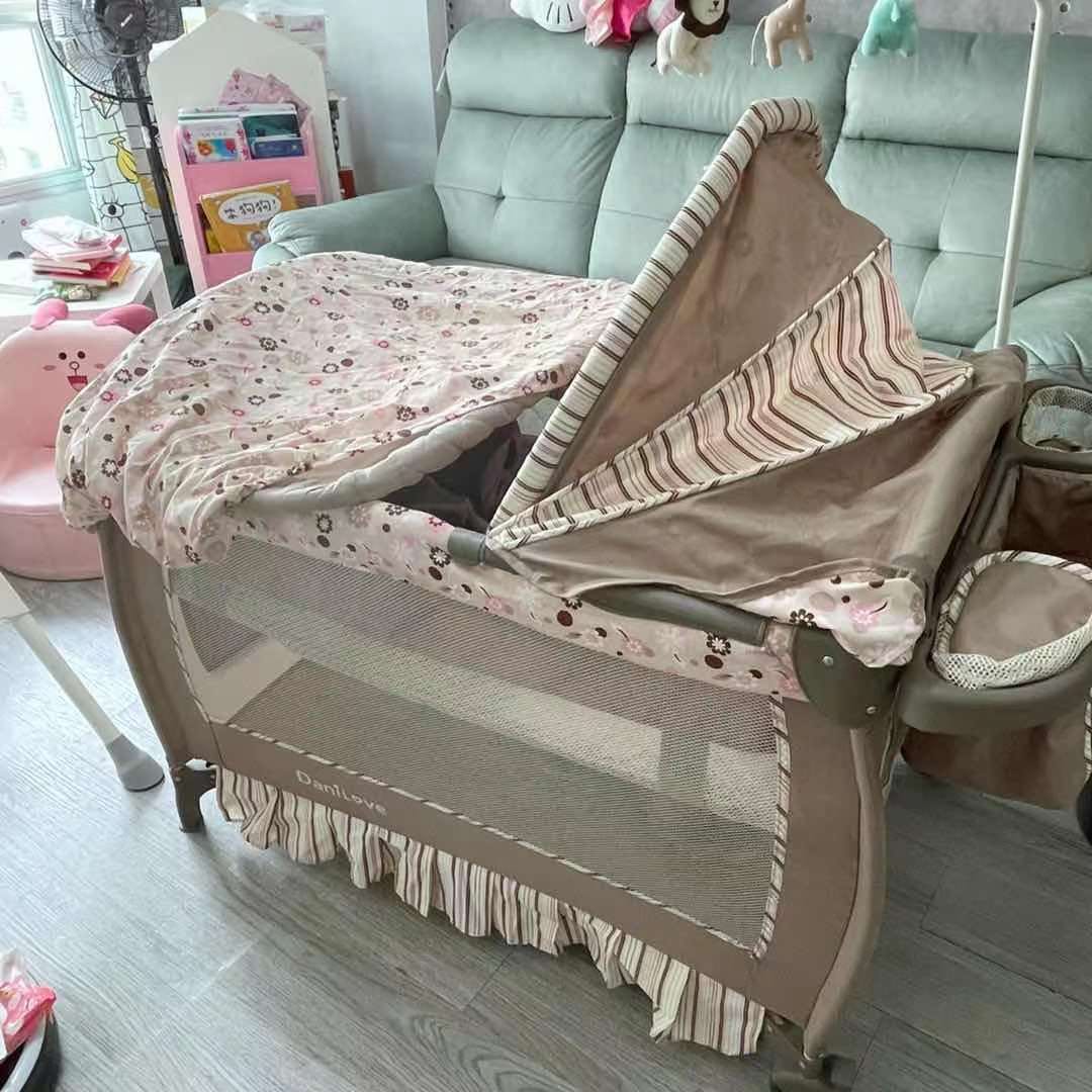 Free Delivery DANILOVE foldable baby crib cot bed playpen All In One