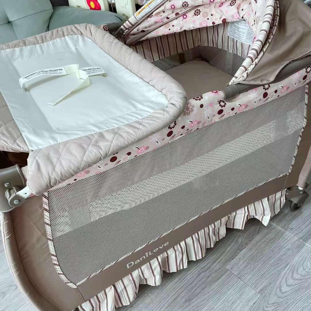 Free Delivery DANILOVE foldable baby crib cot bed playpen All In One