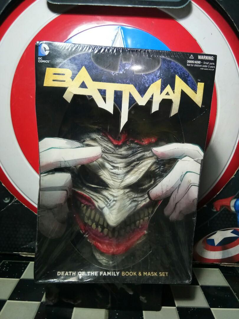 DC Comics Batman Death of the Family Book and Joker Mask Set, Hobbies &  Toys, Toys & Games on Carousell