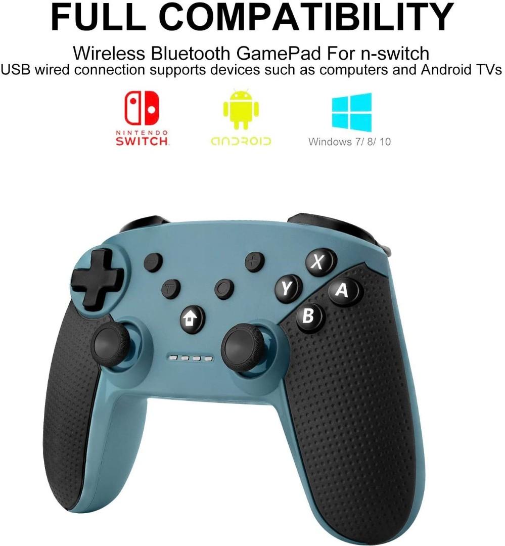 Wireless Controller Compatible with Switch Lite Dual Shock Controller Replacement Compatible with Switch Joysticks Blue and Yellow with Grip Etpark Controller Compatible with Switch 