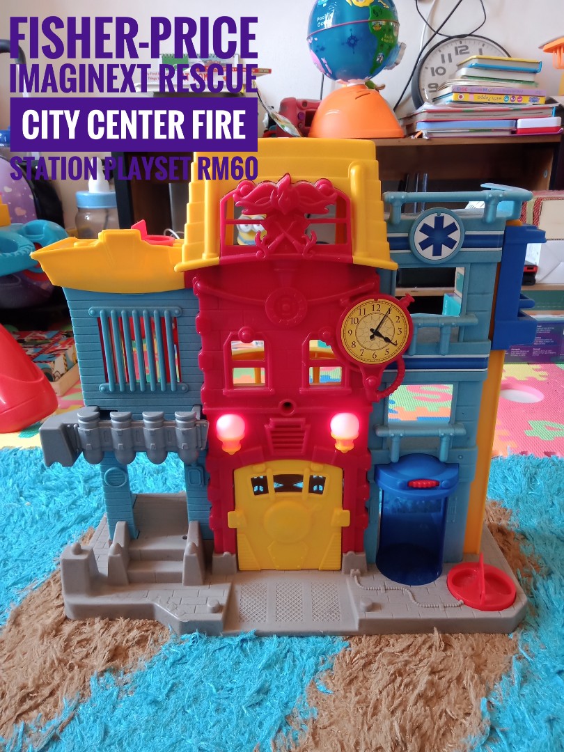 FisherPrice Imaginext Rescue City Center Fire Station Playset, Hobbies