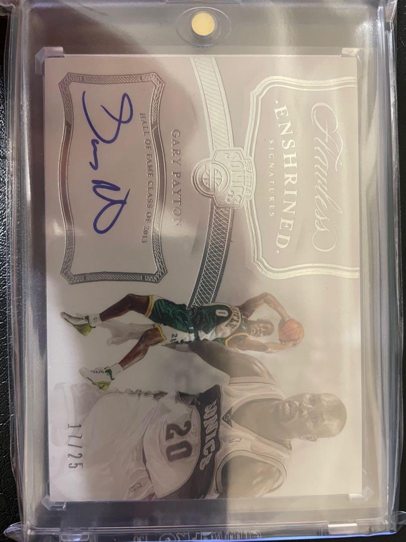 Gary Payton flawless on card auto /25 rare nba card 籃球咭kobe