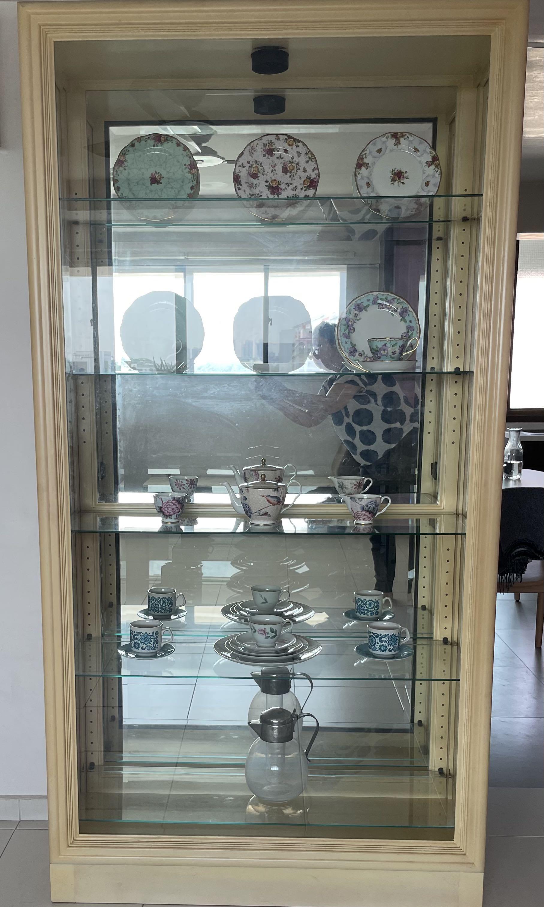 Glass display Furniture & Home Living, Furniture, Shelves