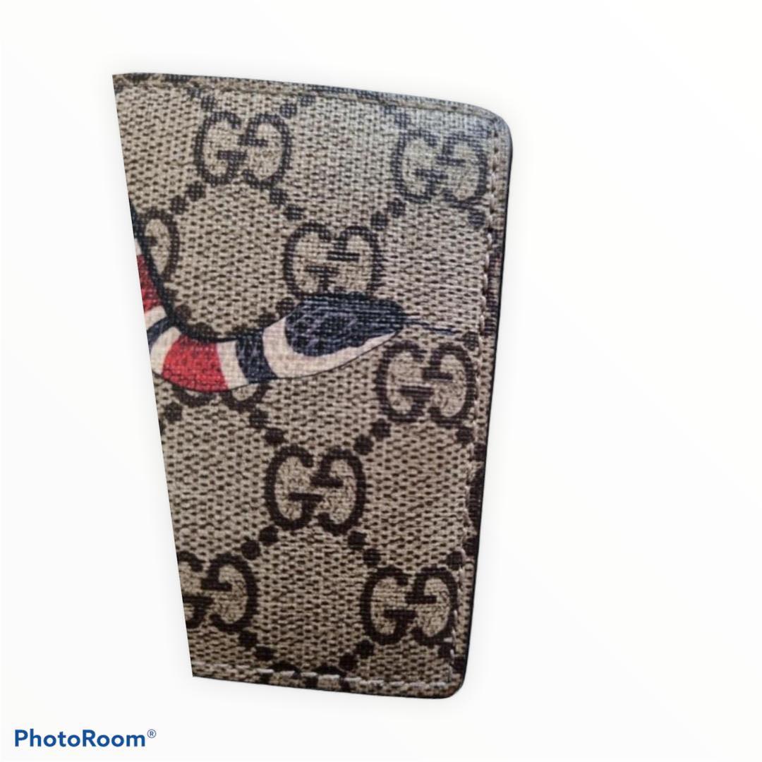 Kingsnake print gg supreme wallet fake sale