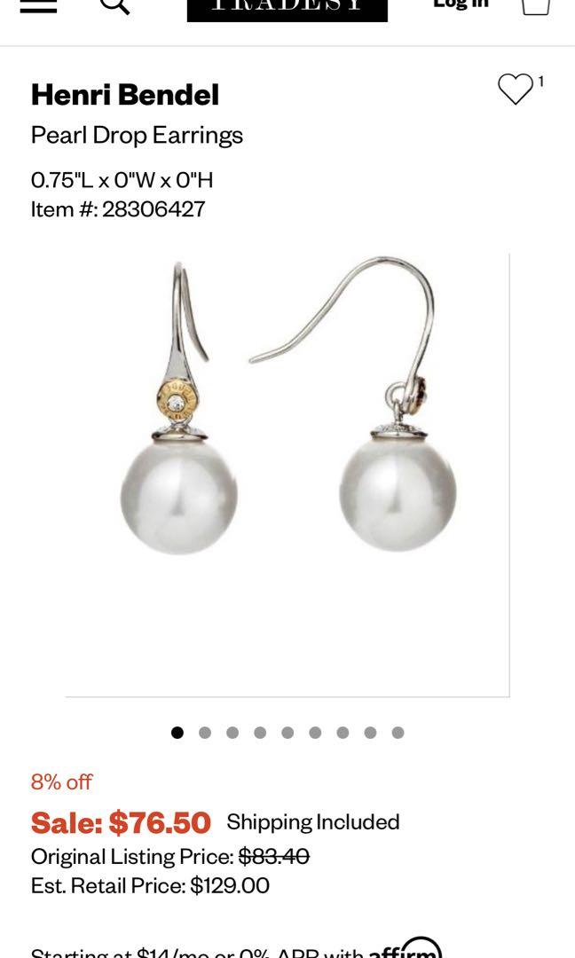 Henri bendel hotsell pearl earrings