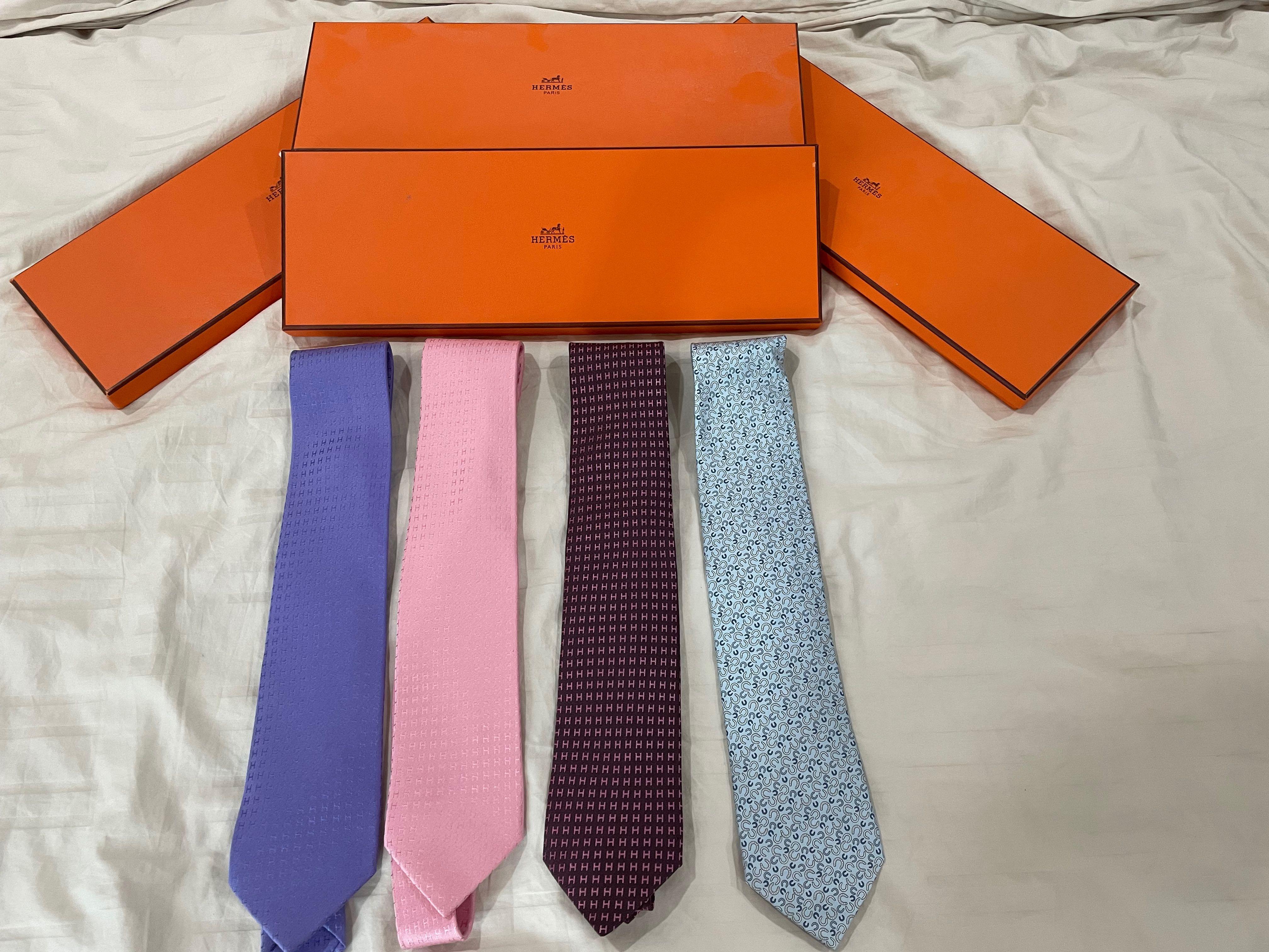 Hermes Tie, Men's Fashion, Watches & Accessories, Ties on Carousell