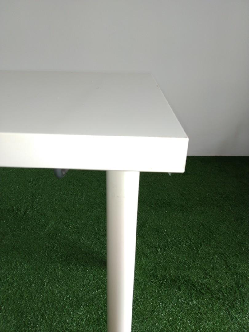 IKEA LINNMON x 1 + ADILS, Table leg x4 + Ikea bygel rail x1 white (There are total 3 main