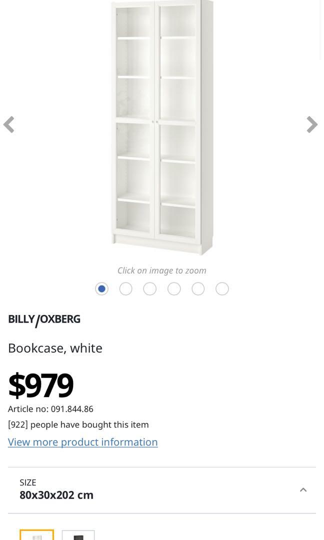 IKEA book shelves with glass doors, 傢俬＆家居, 傢俬, 書櫃、櫃子及架 Carousell