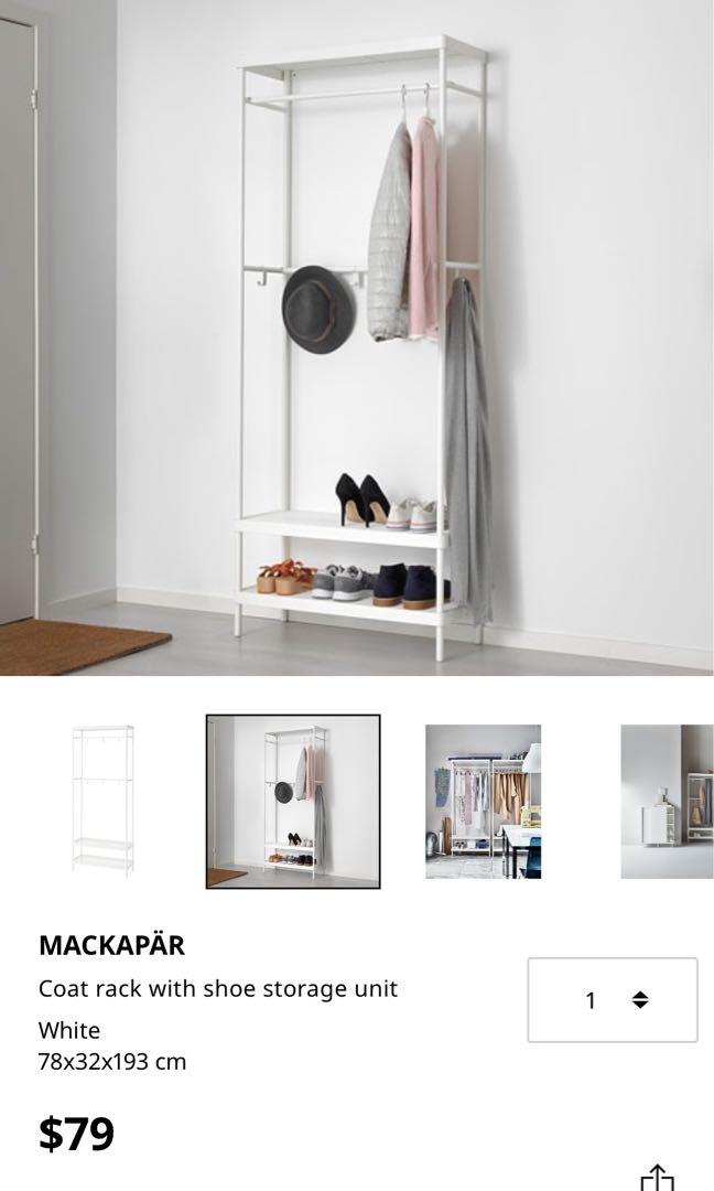 Mackapar ikea coat rack best sale