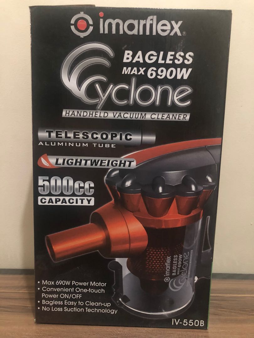 Imarflex Cyclone Bagless Handheld Vacuum Cleaner, Furniture & Home