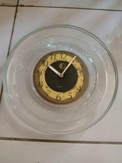 JAM DINDING QUARTZ BAHAN KACA JADUL