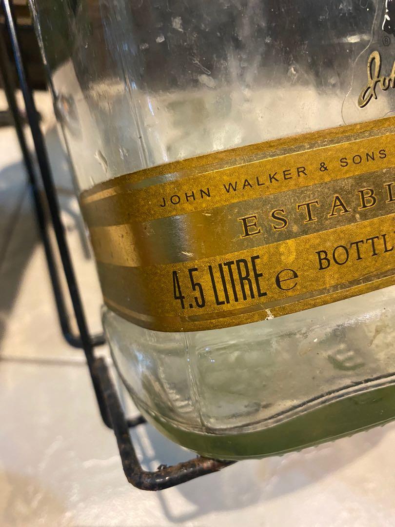 Johnnie Walker Red Label 4.5 liter (Category: Beverages) located in Manila. Submitted by oddlion.2300fc (Listing ID 1104582268, Image 3). Description: Johnnie Walker Red Label 4.5 liter (empty) Bottle and Stand 995 Sampaloc Manila area .