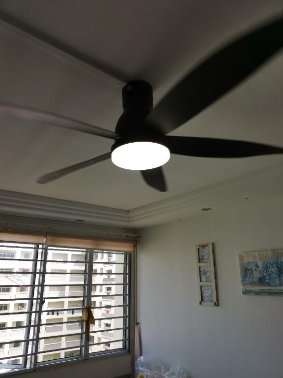 KDK Ceiling Fan Repair (LED light, Slow Speed, Capacitor Problem), Home