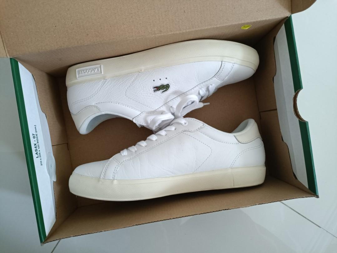 women's lacoste powercourt leather trainers