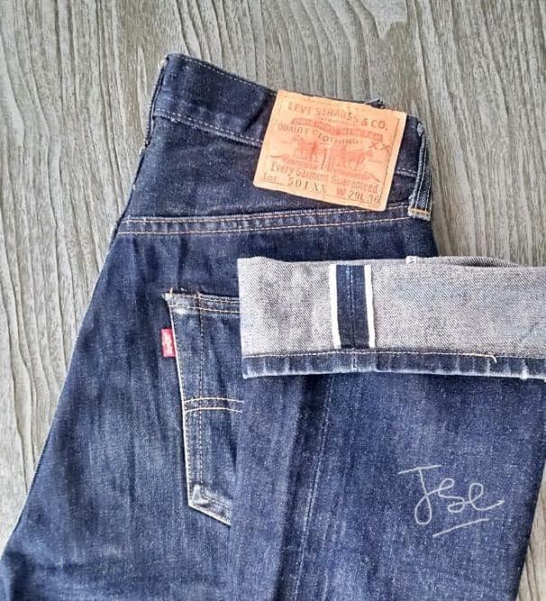 Levis 501XX Big E 555 Selvedge USA A23 Men s Fashion Bottoms Jeans on Carousell