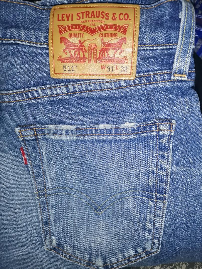 Levi's 511 Japan Made Leather Patch Jeans, Men's Fashion, Bottoms, Jeans on  Carousell