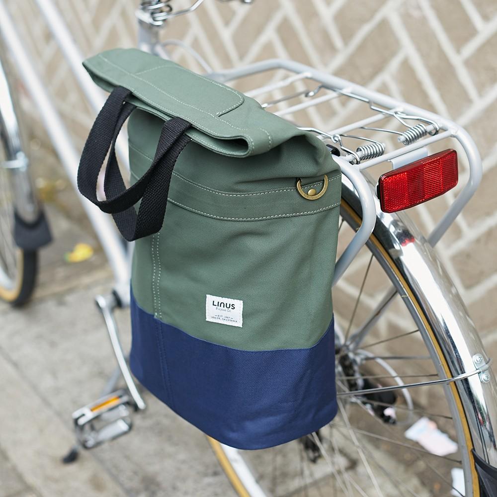 Linus The Sac Vintage Green Royal Blue bike bag and Tote Sports Equipment Bicycles Parts Bicycles on Carousell