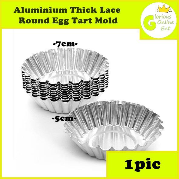 Aluminium Thick Lace Round Egg Tart Mold Cupcake Mold Cake Muffin Mold Kitchen Reusable Baking Tool Kitchen Appliances On Carousell