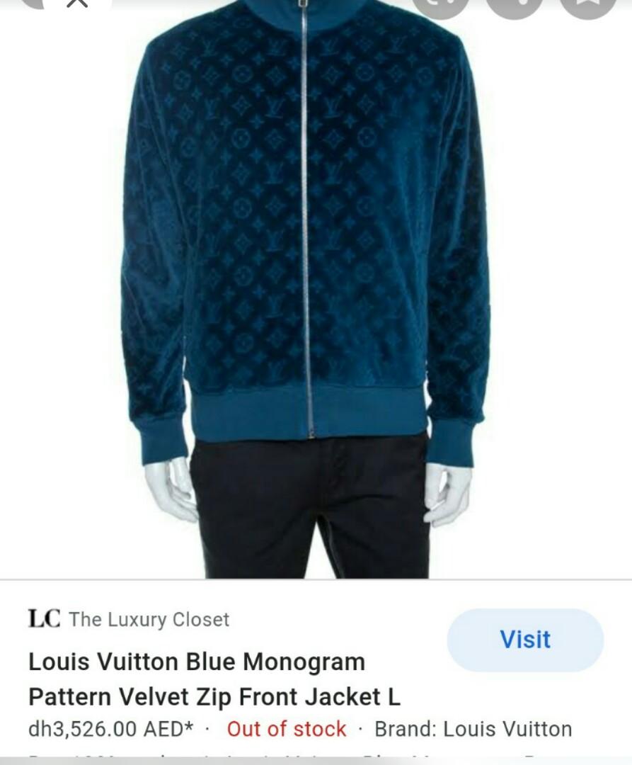 Lv velvet jacket, Men's Fashion, Coats, Jackets and Outerwear on Carousell