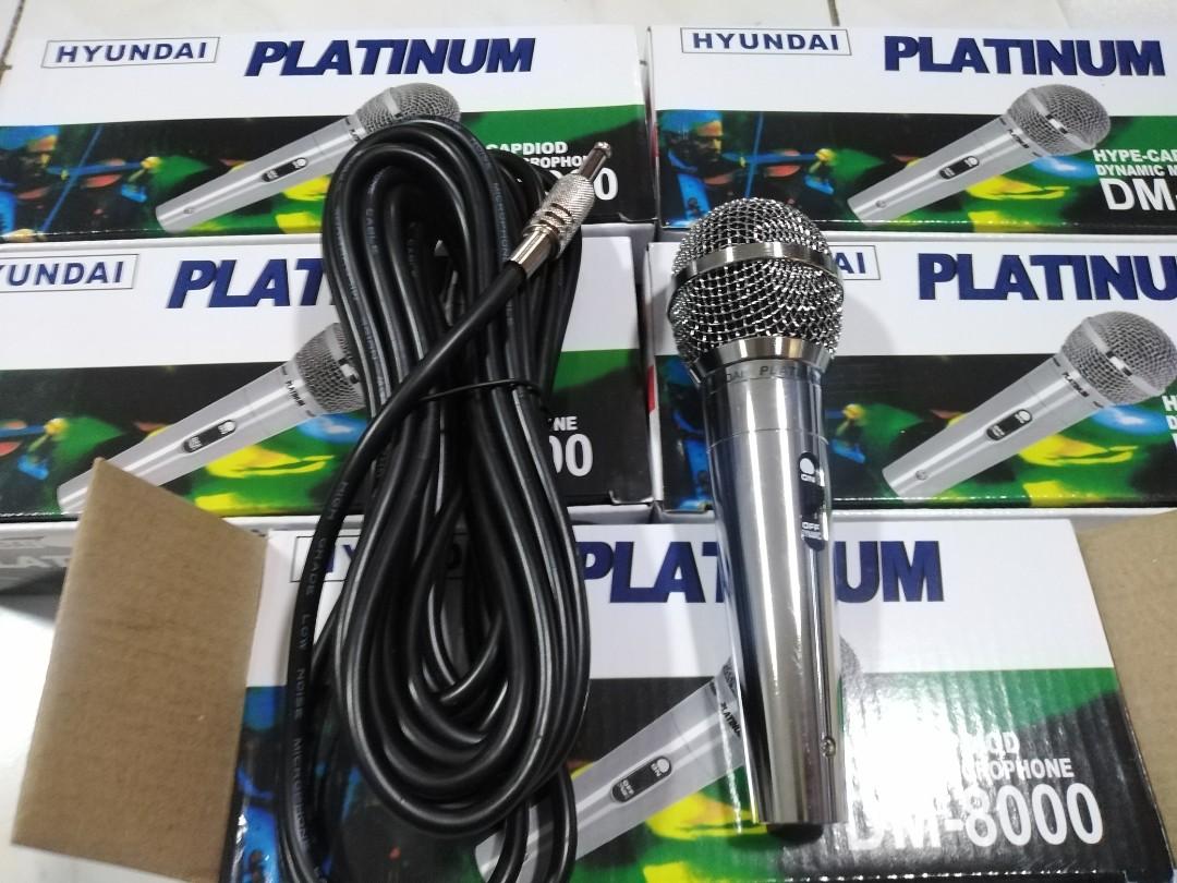 Microphone mic (Category: Microphones) located in Quezon City. Submitted by smithwarren46 (Listing ID 1104600198, Image 1). Description: Brandnew P300 #microphone Hyundai Platinum microphone With 6meters cable. Dynamic quality mic. Good for karaoke, videoke, Speech, singing etc. Pick up lagro Q.c or via delivery service rider po.More item for sale.. like or follow my page #BSAonlinestore https://www.facebook.com/BSA-online-store-104063428078639/.