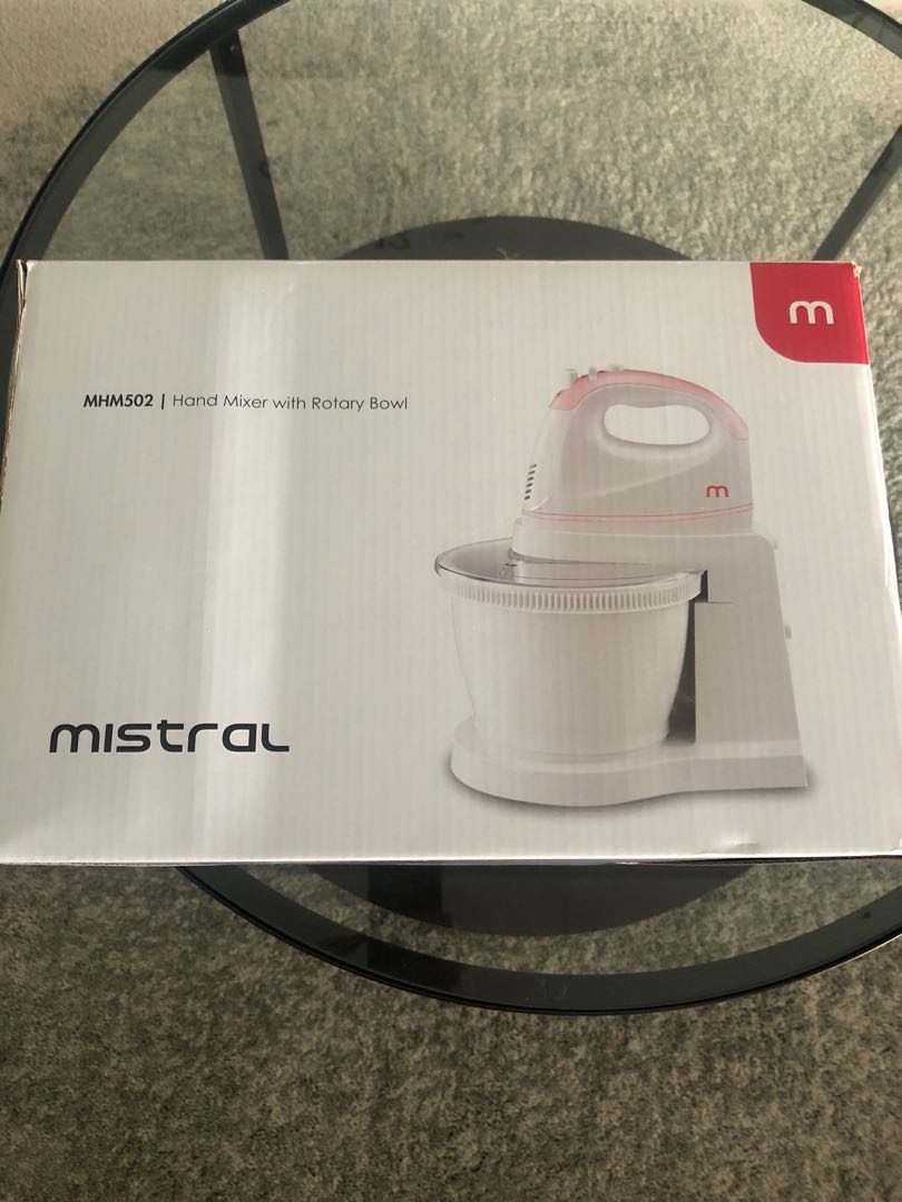 Mistral Hand Mixer with Rotary Bowl, TV & Home Appliances, Kitchen