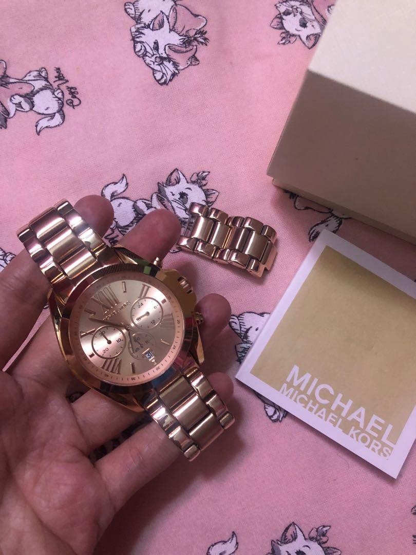 Michael kors 5503 rose outlet gold