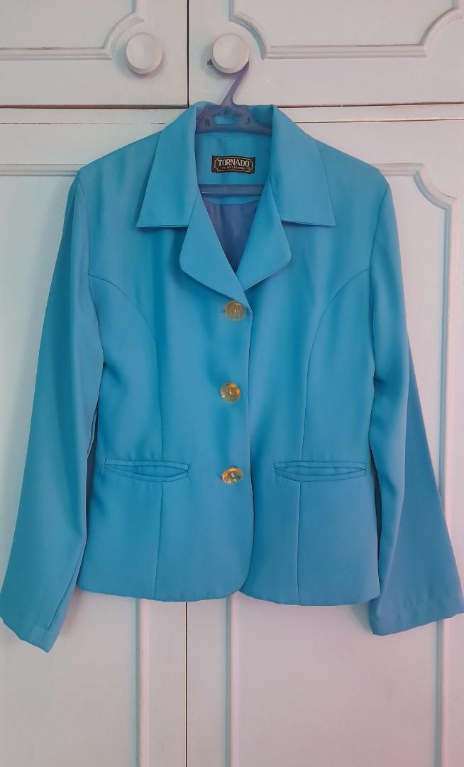 neon blue blazer