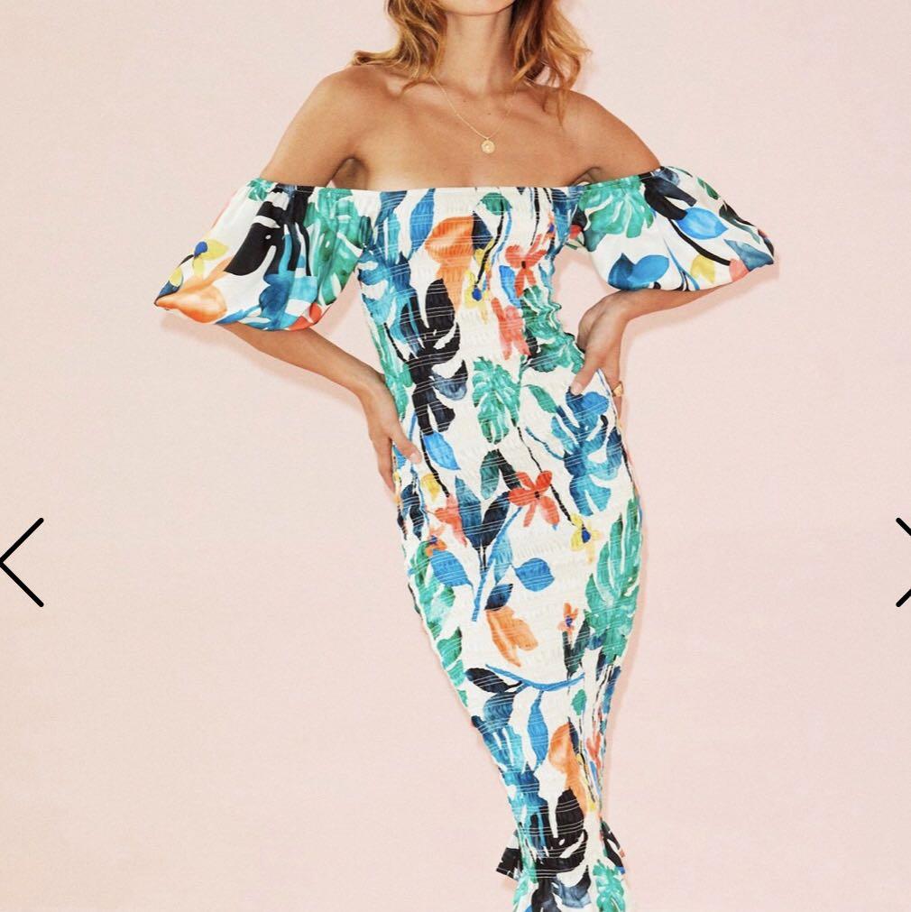 Never Fully Dressed JoJo midi dress, Women's Fashion, Dresses & Sets