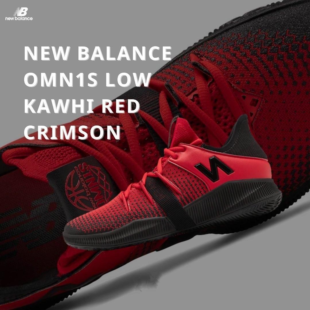 NEW BALANCE OMN1S LOW KAWHI LEONARD RED CRIMSON