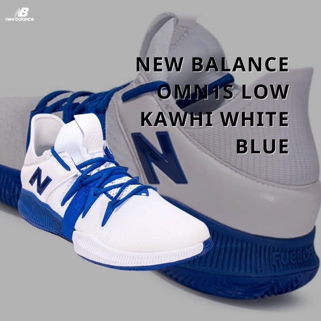 NEW BALANCE OMN1S LOW KAWHI LEONARD WHITE BLUE