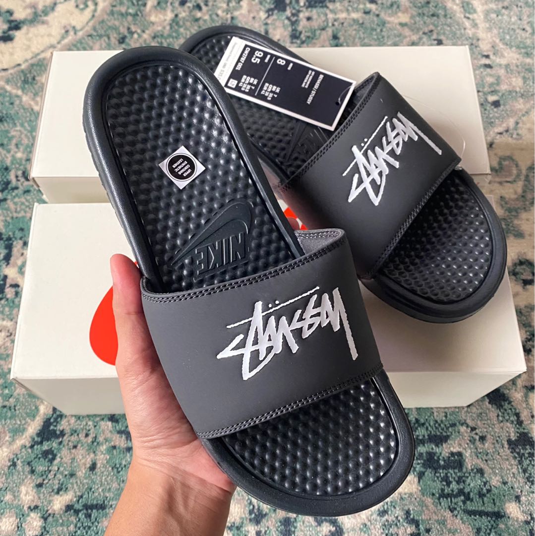 Stussy off noir slides clearance