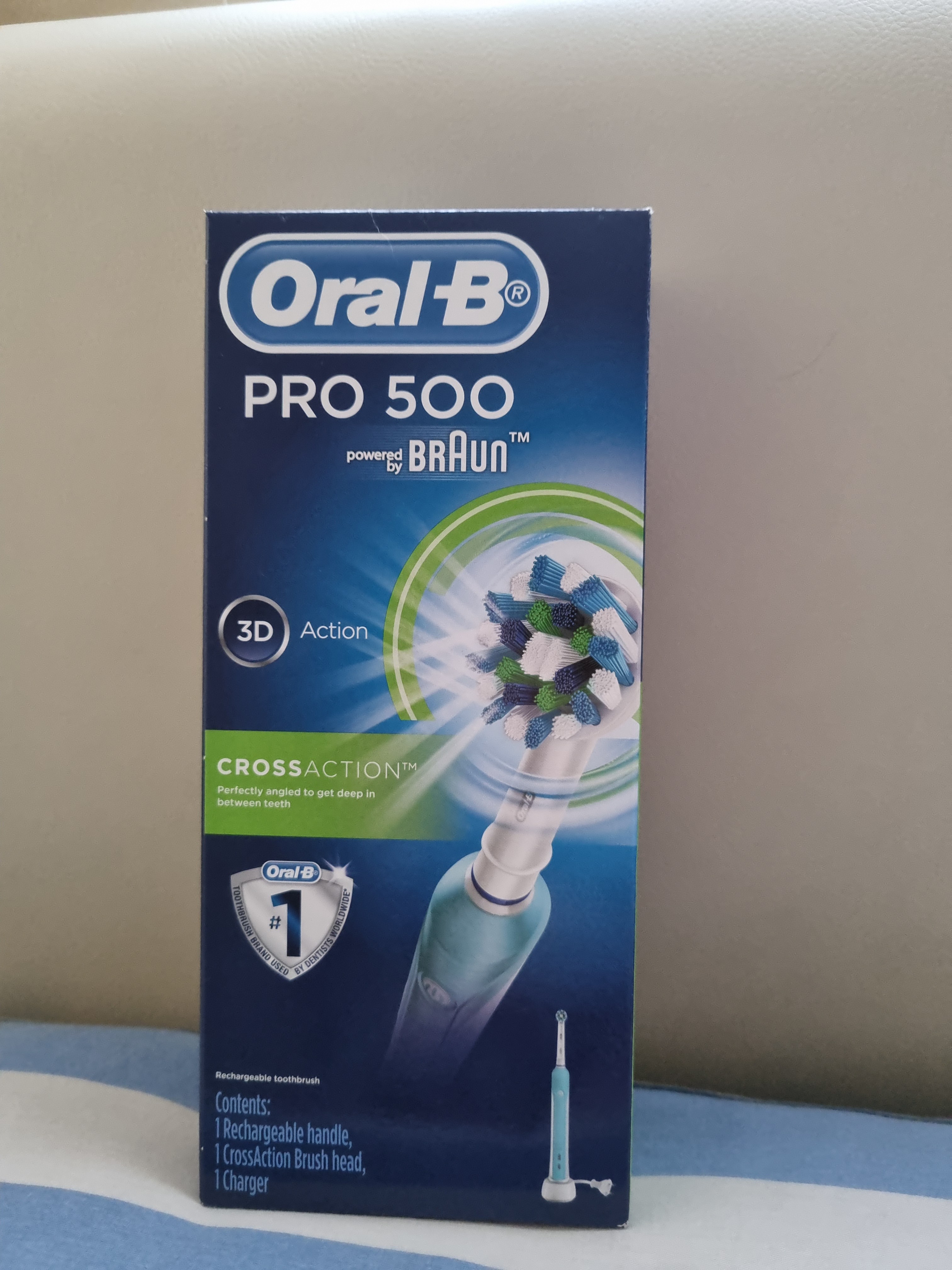 Oral B Pro500 Electric Rechargeable Toothbrush, Beauty & Personal Care