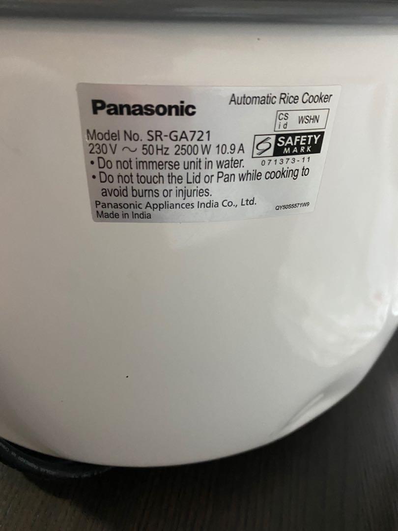 Cuociriso Professionale Panasonic SR-GA721 7,2L 220V Per Uso Intensivo