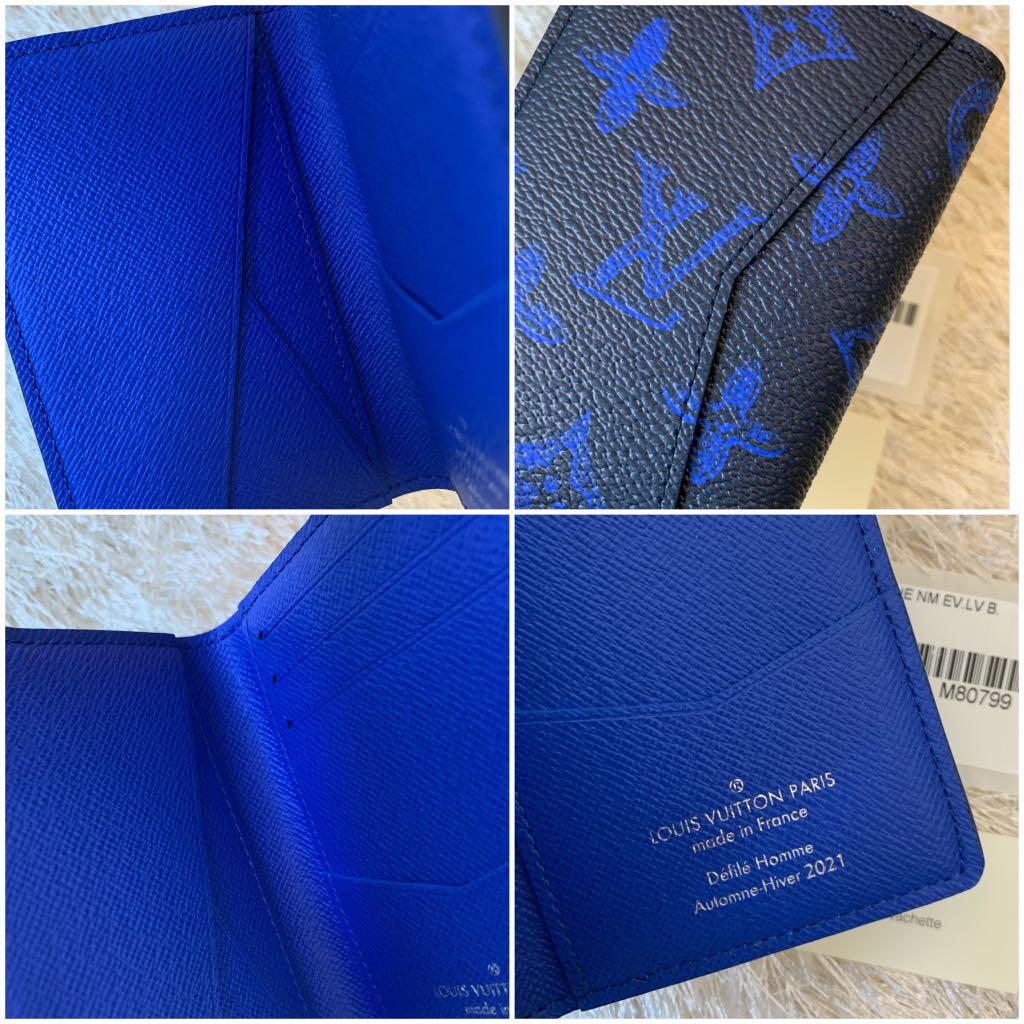 Brand New Blue Louis Vuitton Pocket Organizer Fall Winter 2021