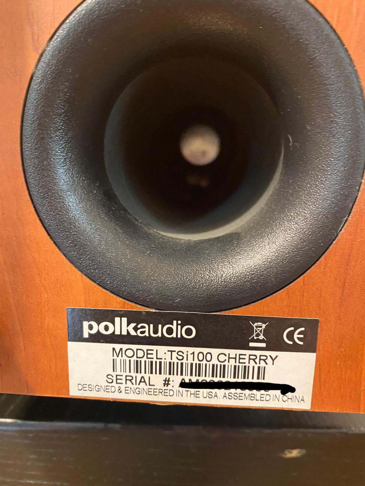 Polk Tsi100 喇叭 Hifi 音響 Speaker 9成新 連喇叭線, 音響器材, Soundbar、揚聲器、藍牙喇叭、耳擴