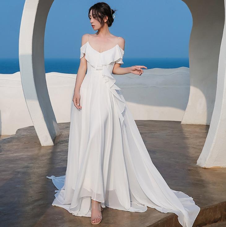 Red and hotsell white evening gowns