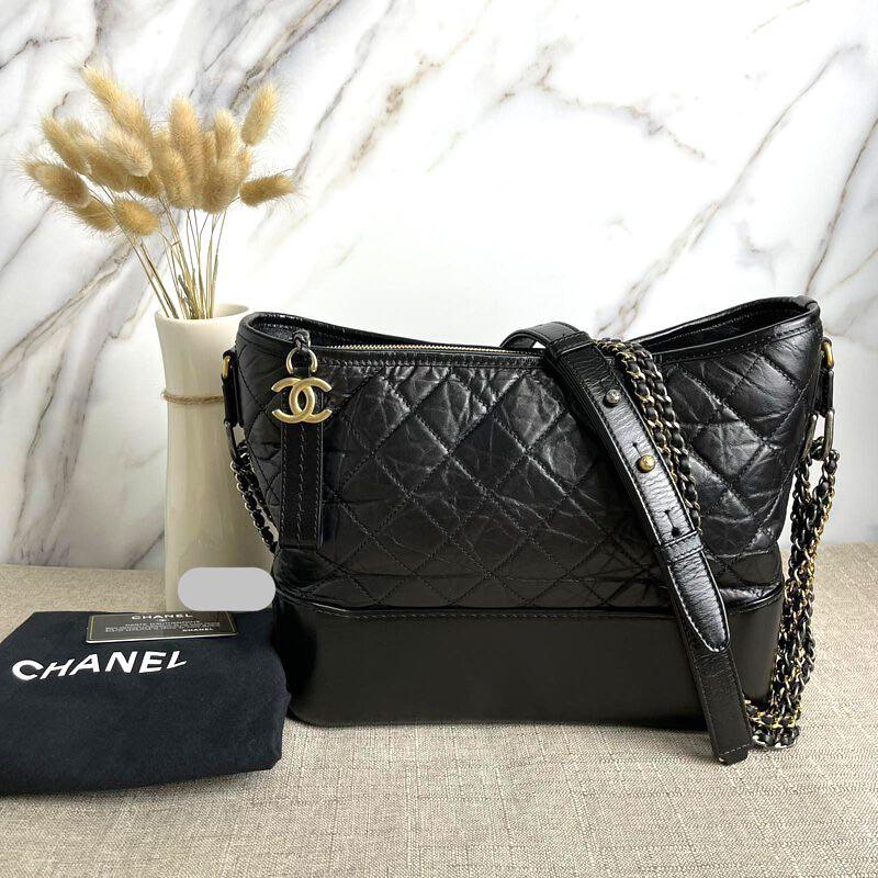 Pre-order Chanel Gabrielle Medium Size Black 28cm, Luxury, Bags