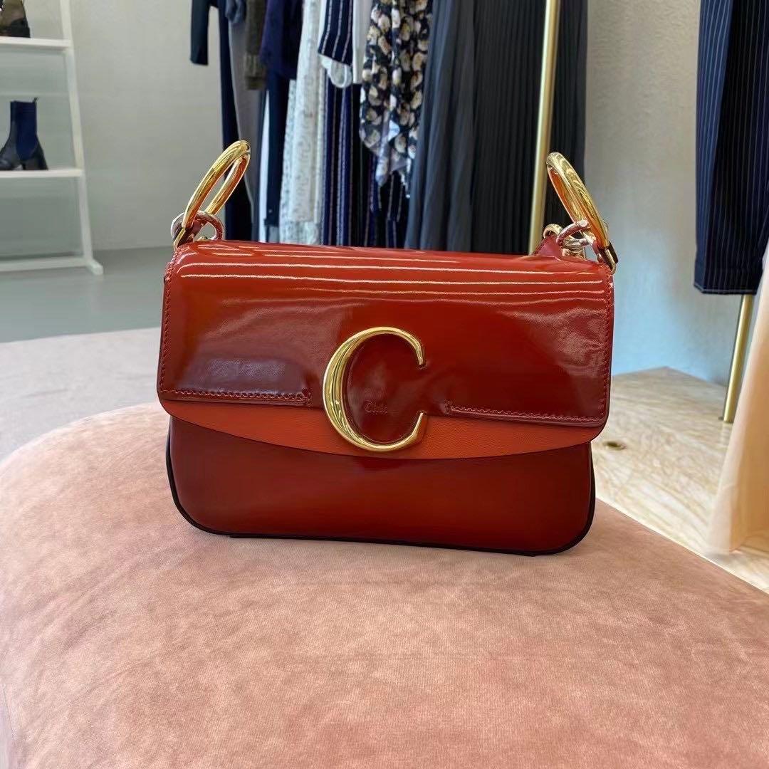 Small chloé c 2025 double carry bag