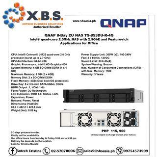 QNAP 8-Bay 2U NAS TS-853DU-RP-4G