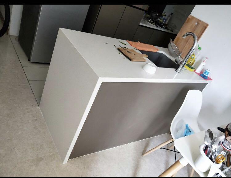 Quartz table top replacement all in 1 solid day completion , Furniture & Home Living