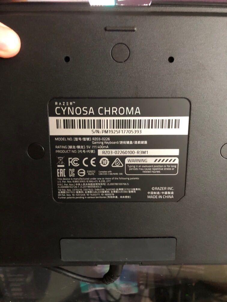 Razer Cynosa Chroma, Computers & Tech, Parts & Accessories, Computer ...