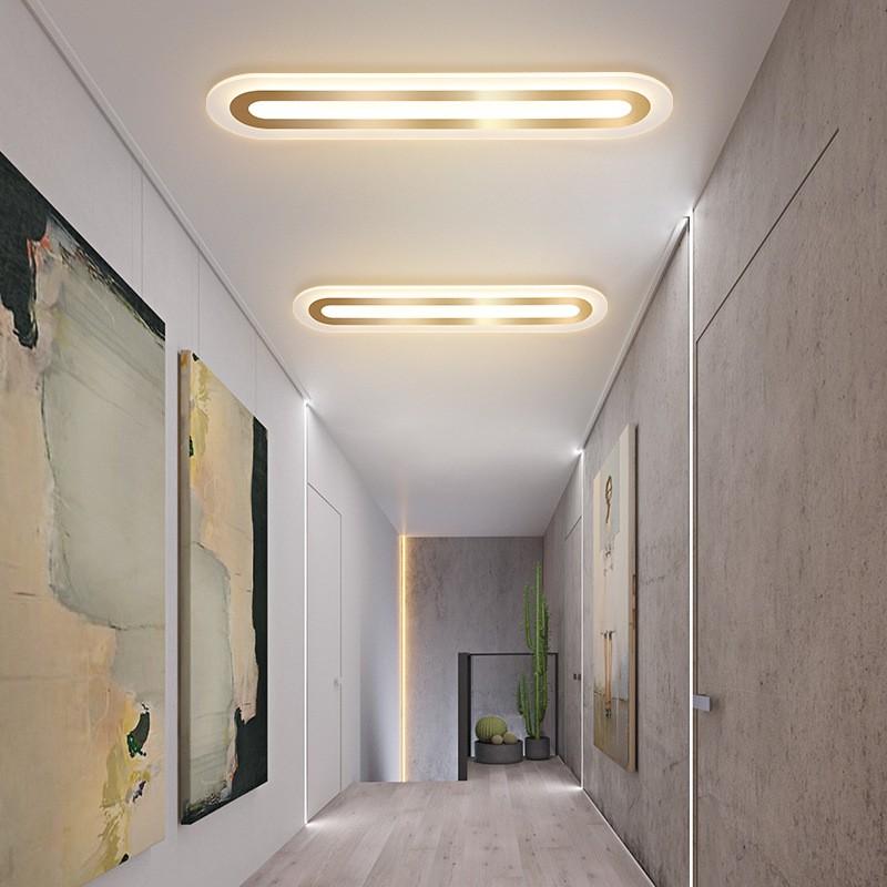 Rim in rim gold ceiling light, Furniture & Home Living, Lighting & Fans ...