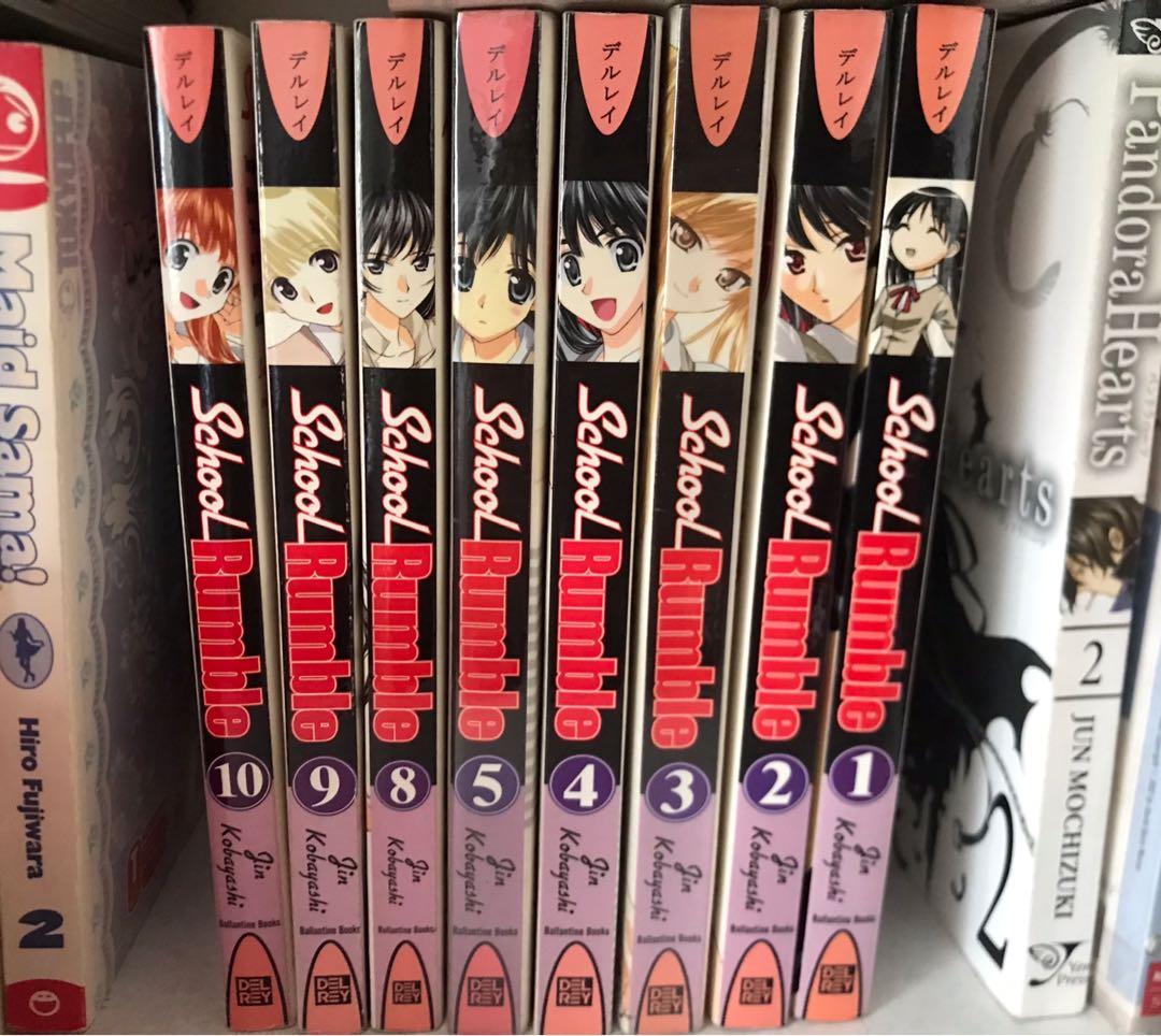 School Rumble Manga Complete 1-10 volumes (Category: Comics & Manga) located in Quezon City. Submitted by tyragoods.ph (Listing ID 1104526505, Image 1). Description: My preloved collection of the amazing manga School Rumble! 🤍 Read the series now, it’s a super feel good manga. Gcash/bdo/bpi 🥰 .